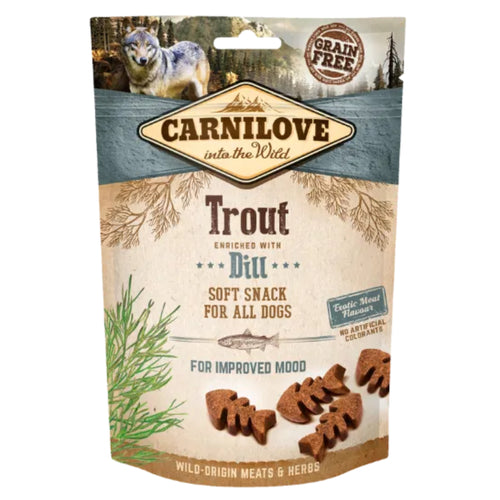 Carnilove Trout with Dill Semi-Moist Dog Treats 200g