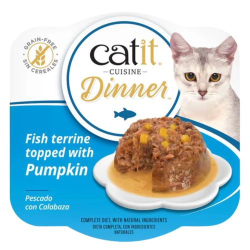 Catit Cuisine Fish Terrine Dinner with Pumpkin 75g – Natural Wet Cat Food