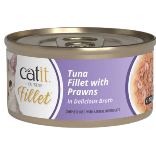 Catit Cuisine Tuna Fillet With Prawns In Broth 75g