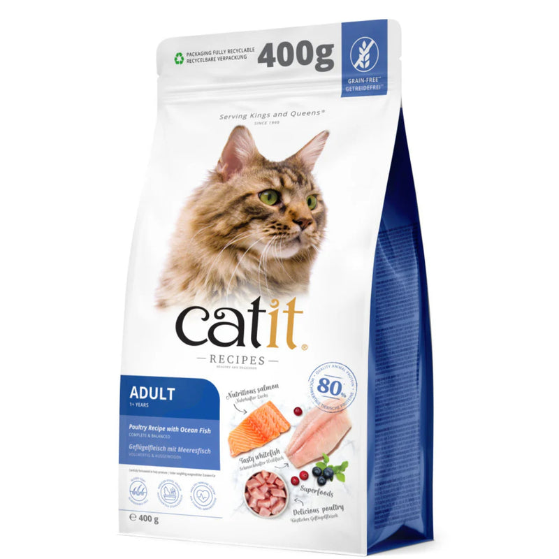 Load image into Gallery viewer, &quot;Catit Poultry with Ocean Fish – Grain-free, high-protein cat food with real poultry and fish for healthy digestion and coat care.&quot;
