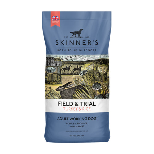 Skinners Turkey & Rice 15kg – hypoallergenic dry dog food for sensitive dogs