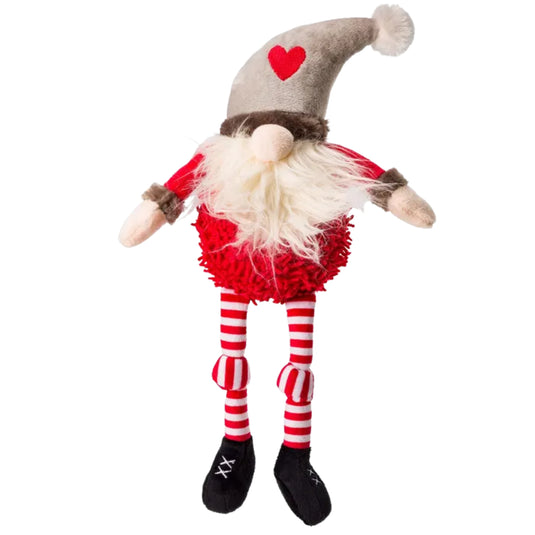 House Of Paws Christmas Gonk Dog Toy in festive plush design