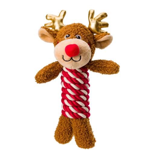(X) House of Paws Reindeer Rope Dog Toy