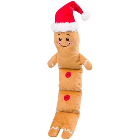 House of Paws Gingerbread Man Long plush dog toy
