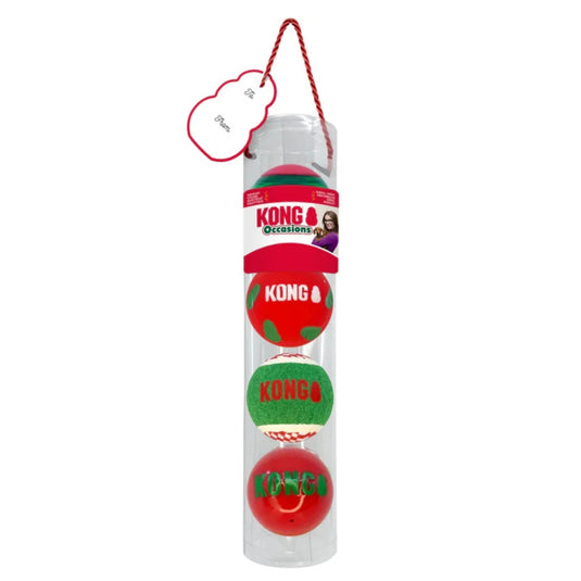 KONG Holiday Occasions Balls Four Pack