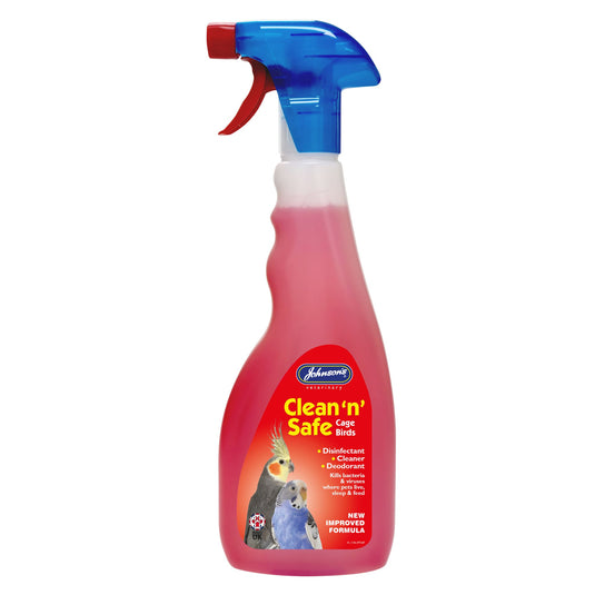Johnson's Clean 'N' Safe Birds 500ml disinfectant spray