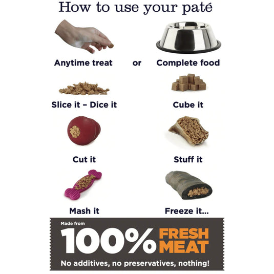 JR Beef Paté 80g – Single-Protein, Grain-Free Dog Treat