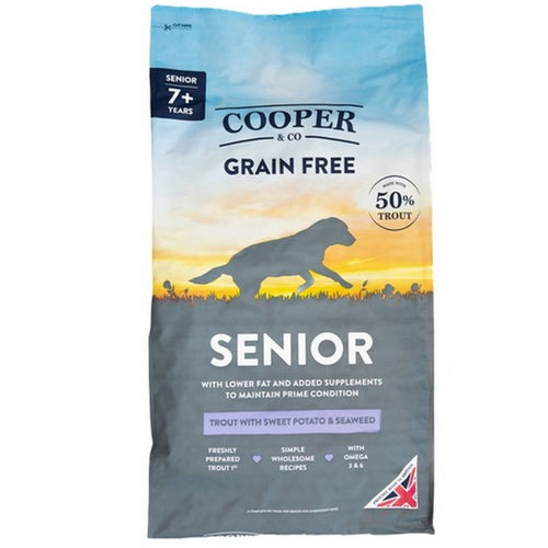 Cooper & Co Senior Dry Dog Food - Trout with Sweet Potato & Seaweed - 10kg