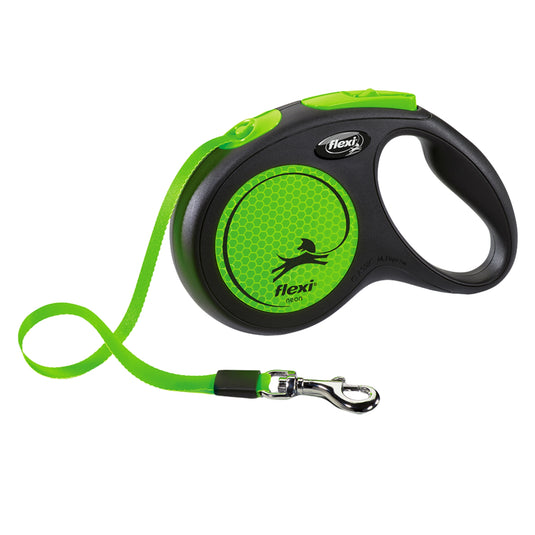 Flexi Tape Neon Green Dog Lead