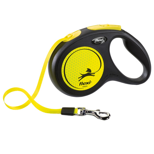 Flexi Tape Neon Yellow Dog Lead