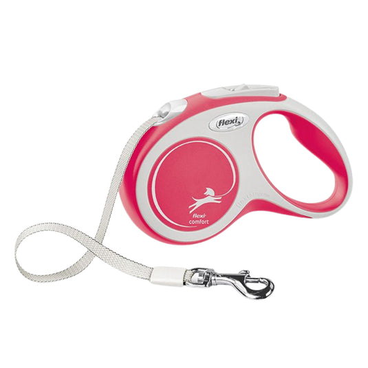 Flexi Comfort Tape Red Dog Lead