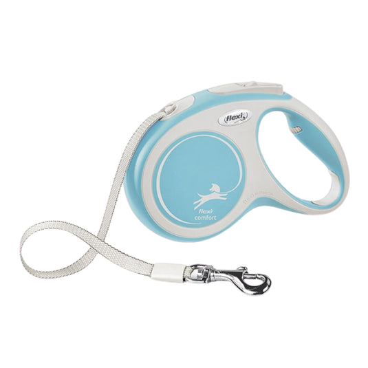 Flexi Comfort Tape Sky Blue Dog Lead