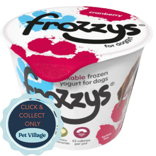 Frozzys Frozen Yoghurt for Dogs Cranberry Flavour 85g – Healthy UK-Made Frozen Dog Treat
