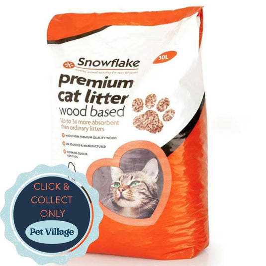 Snowflake Wood Based Cat Litter 30L