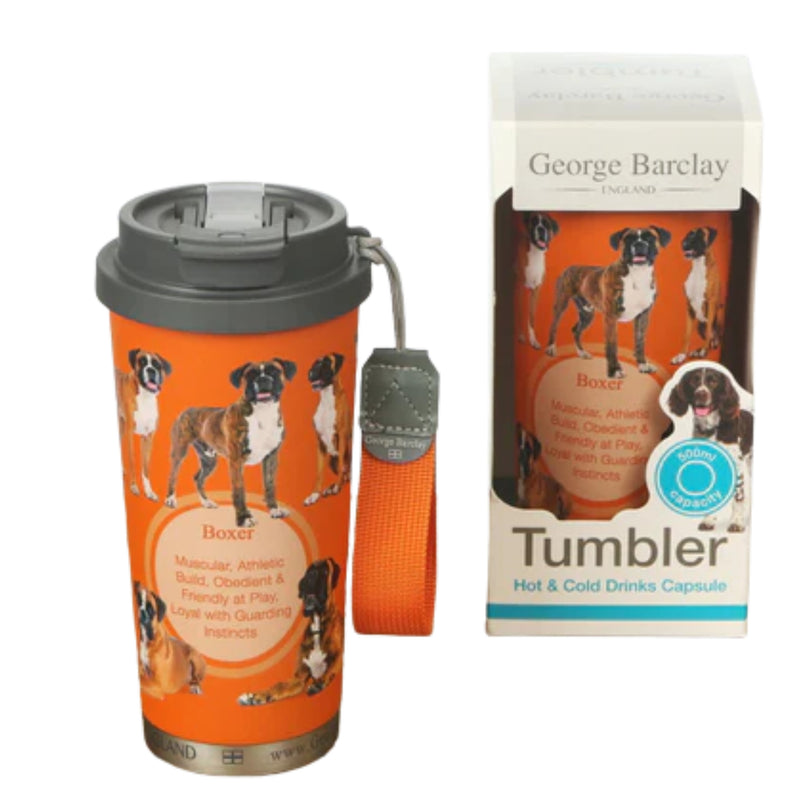 Load image into Gallery viewer, George Barclay Boxer Tumbler For Hot &amp; Cold Drinks 500ml
