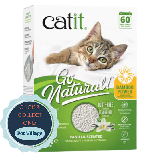 Catit Go Natural Bamboo Power Cat Litter - vanilla-Scented - 3.6Kg