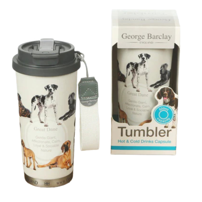 Load image into Gallery viewer, George Barclay Great Dane Tumbler For Hot &amp; Cold Drinks 500ml
