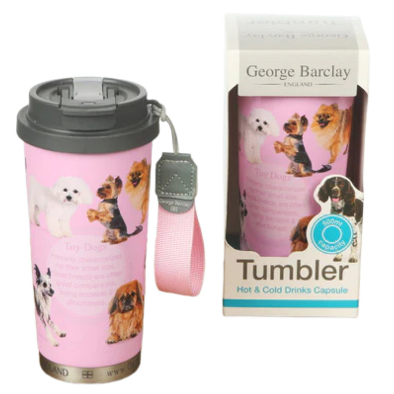 Load image into Gallery viewer, George Barclay Toy Dogs Tumbler For Hot &amp; Cold Drinks 500ml
