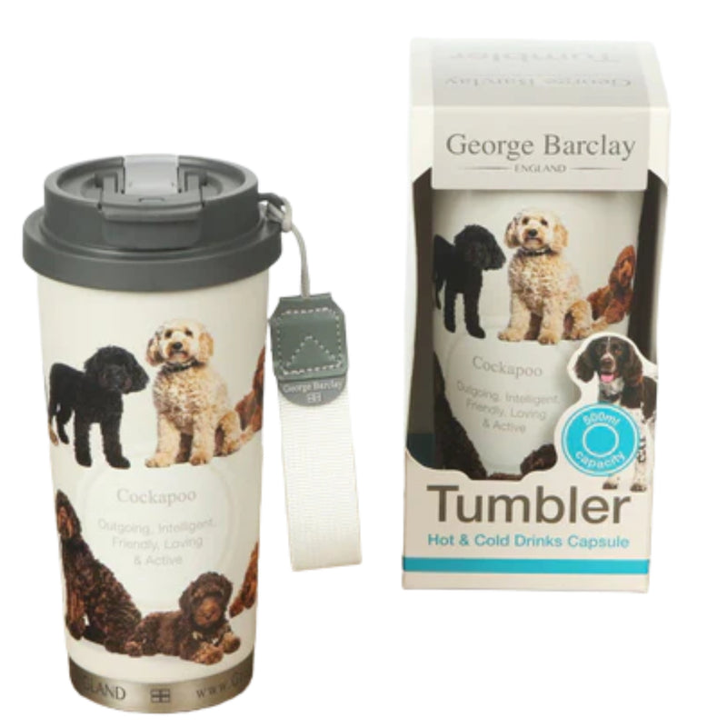 Load image into Gallery viewer, George Barclay Cockapoo Tumbler For Hot &amp; Cold Drinks 500ml
