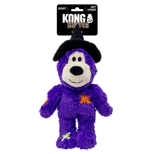 KONG Halloween Wild Knots Witch Bear Purple md/lg