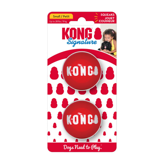 KONG Signature Ball Dog Toy – Durable, high-quality dog toy designed for fetch, chewing, and interactive play. 