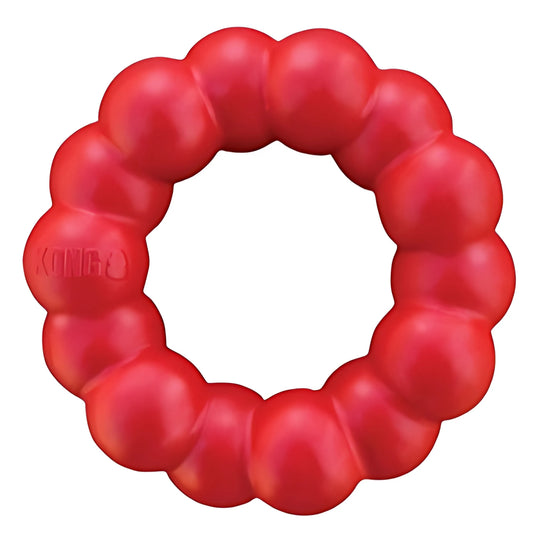 KONG Ring – Durable Natural Rubber Chew Toy for Dogs, Designed for Dental Health and Long-Lasting Play