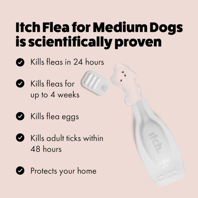 Load image into Gallery viewer, (N) Itch | Medium Dog Flea &amp; Tick Treatment Spot-On Solution | Dogs 10kg

