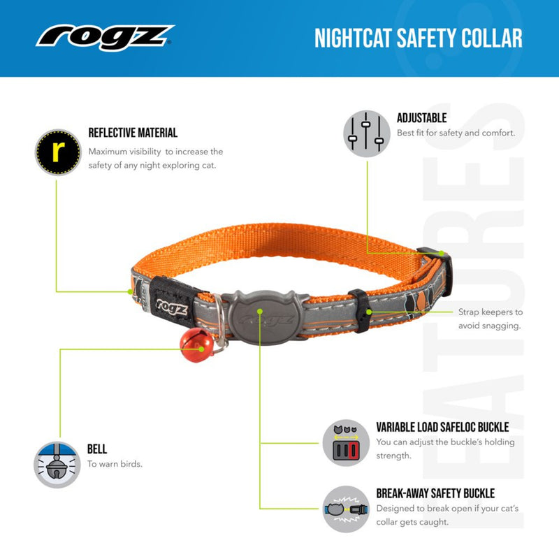 Load image into Gallery viewer, Rogz Nightcat Reflective Cat Collar
