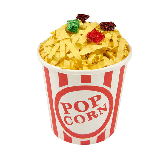 Bucket of Popcorn Bird Toy for Foraging and Enrichment