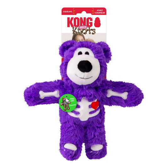 KONG Wild Knots Skeleton Bear Dog Toy