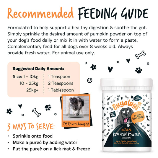 Bugalugs Pumpkin Powder for Dogs 200g