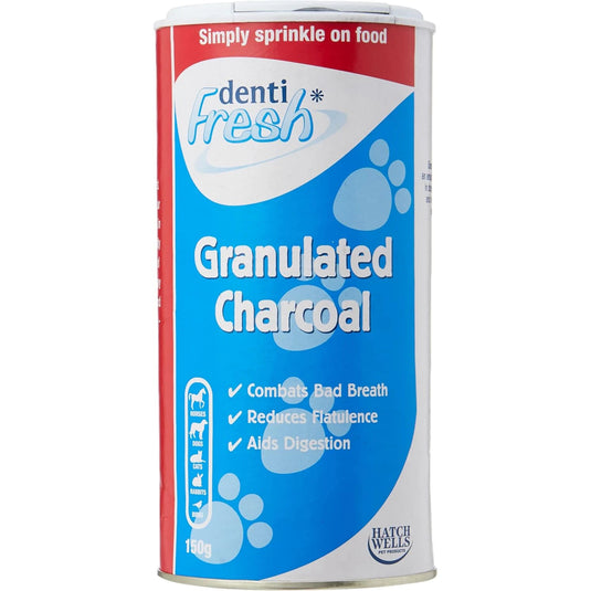Hatchwells Granulated Charcoal 150g – natural digestive aid for dogs and cats