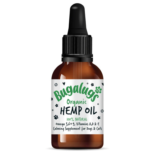 Bugalugs Organic Hemp Oil 50ml – natural supplement for dogs and cats