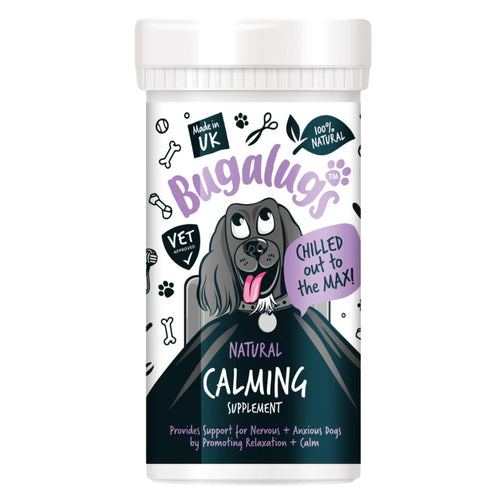 Bugalugs Calming Powder Supplement 80g for dogs – natural stress relief