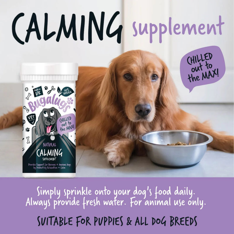 Load image into Gallery viewer, Bugalugs Calming Powder Supplement for Dogs – 80g

