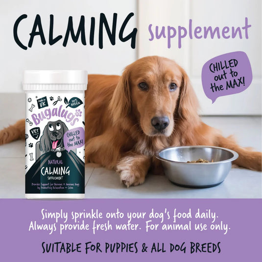 Bugalugs Calming Powder Supplement for Dogs – 80g