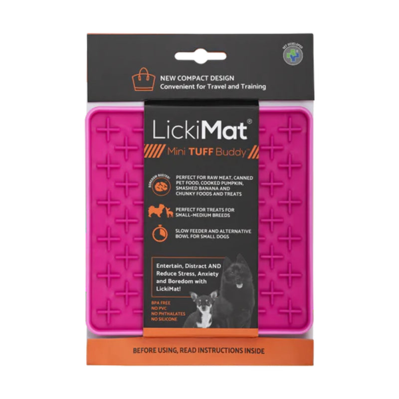 Load image into Gallery viewer, Lickimat Mini Tuff Buddy – durable lick mat for small dogs and chunky foods
