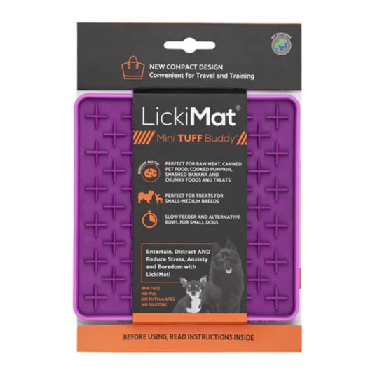 Lickimat Mini Tuff Buddy | Durable Lick Mat for Small Dogs