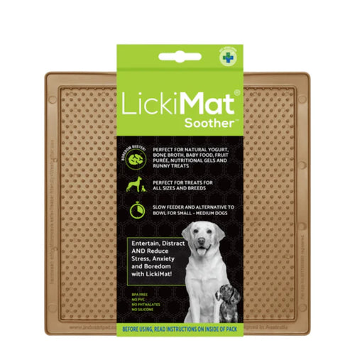 Lickimat Soother – calming dog lick mat for soft treats and enrichment