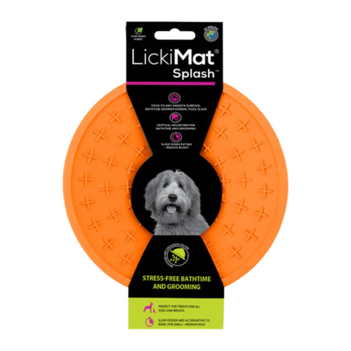 Lickimat Splash – suction lick mat for dogs to reduce stress during grooming and baths