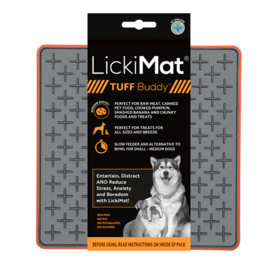 Lickimat Tuff Buddy | Chew-Resistant Dog Lick Mat