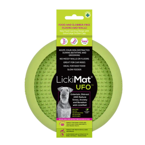 Lickimat UFO – mess-free dog lick toy ideal for car rides