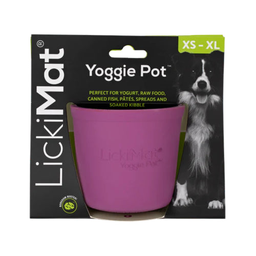 Lickimat Yoggie Pot XS-XL – dog treat and food holder for licking enrichment
