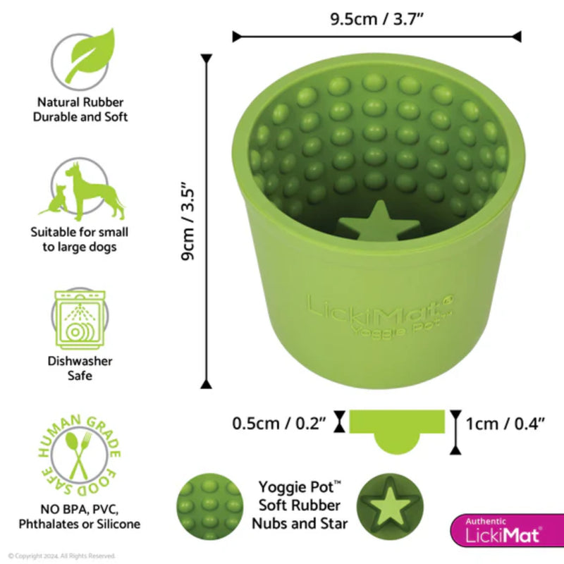 Load image into Gallery viewer, Lickimat Yoggie Pot | XS-XL Dog Treat &amp; Food Holder
