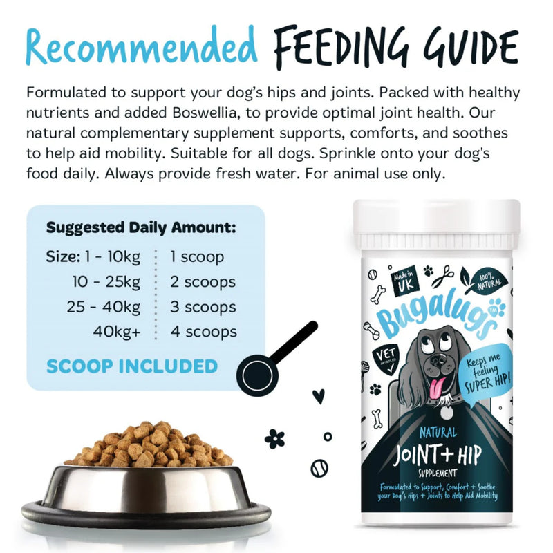 Load image into Gallery viewer, Bugalugs Joint &amp; Hip Powder Supplement for Dogs 80g
