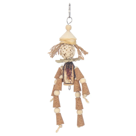 Cork Clown – chew and enrichment bird toy