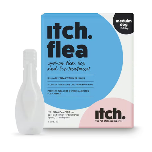 Itch Medium Dog Flea & Tick Spot-On Treatment 10–20kg