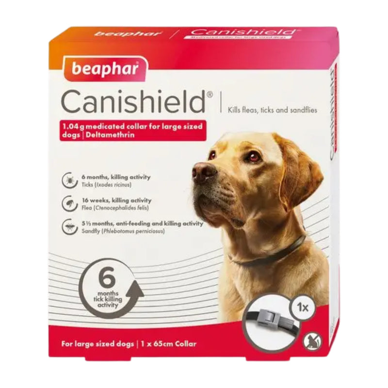 Load image into Gallery viewer, Beaphar Canishield Dog Flea Collar – 6 Months Protection Against Fleas &amp; Ticks
