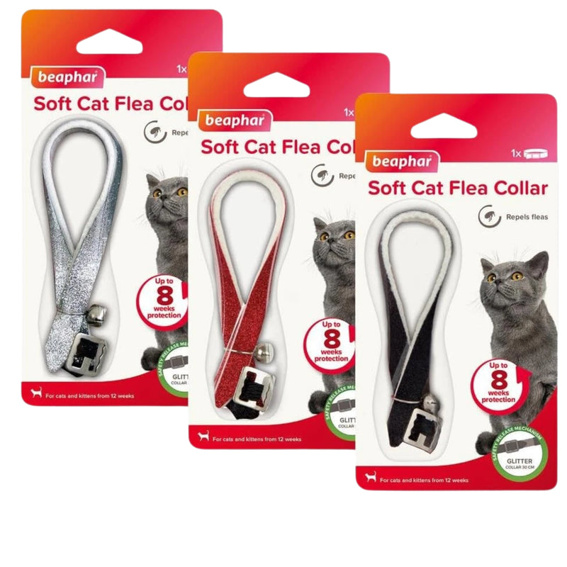 Load image into Gallery viewer, Beaphar Soft Flea Collar for Cats – Glitter Design with Flea Protection
