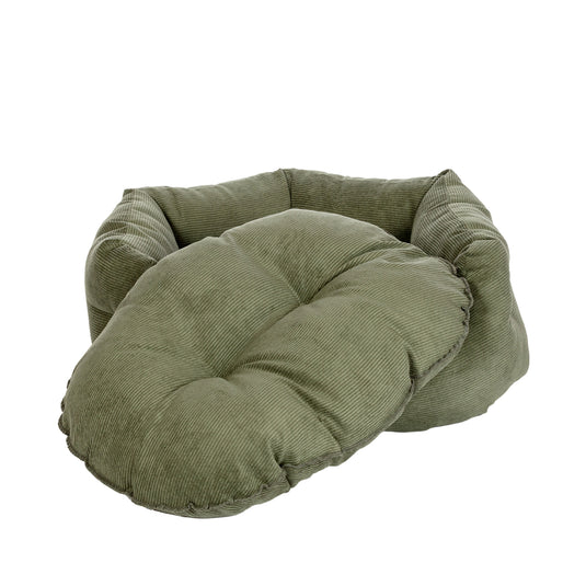 Danish Design Elden Fern Deluxe Slumber Dog Bed – Supportive High-Wall Bed